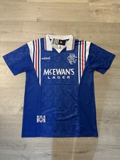 Retro Glasgow Rangers 1996/1997 Home FOOTBALL SHIRT / TOP -  Blue BNWT - MEDIUM