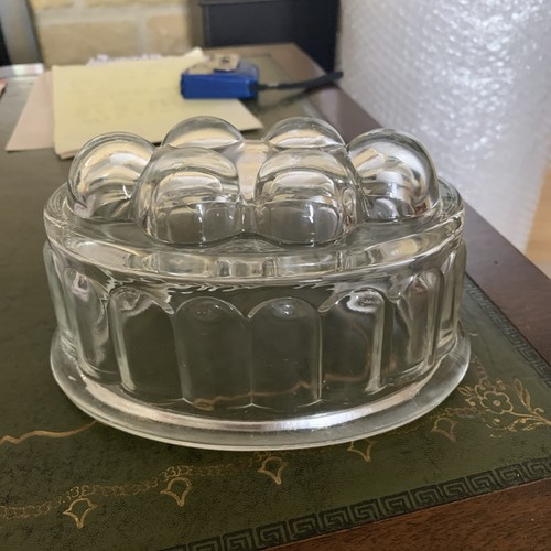 Glass jelly mould oval in - jelly,