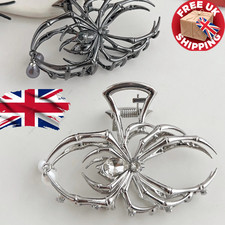 Black Spider Hair Claw Clip | Gothic Punk Hair Accessory for Halloween Party