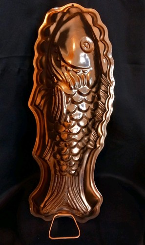 Vintage large copper fish - vintage,