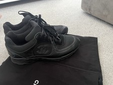 Chanel black trainers - black,