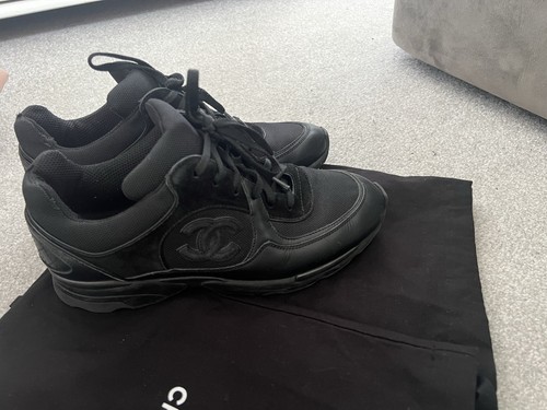 Chanel black trainers - chanel,