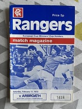 1972-73 Rangers v Arbroath 