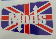 Union jack mods mirror sticker
