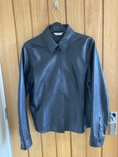 Next Black Leather Shirt/jacket. Size 14