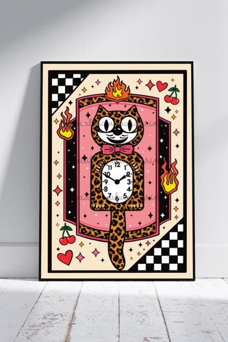 Leopard print wall - print,