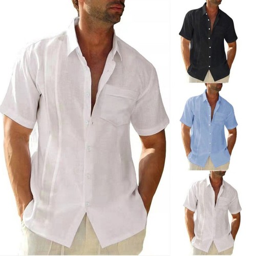 Mens short sleeve - short, cotton
