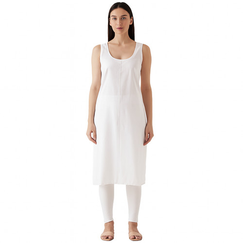 Ladies long cotton underslip - long,
