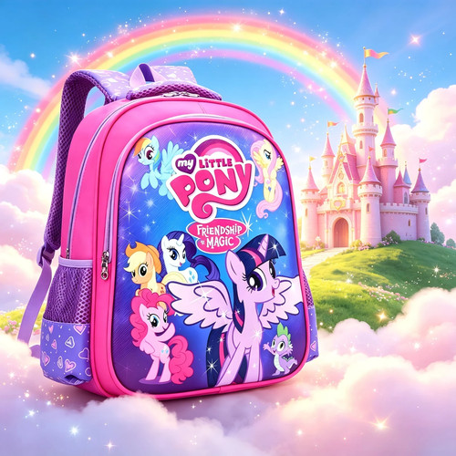 Cartoon pony kids backpack - cartoon,