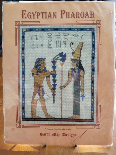 Egyptian pharaoh cross stitch - egyptian,