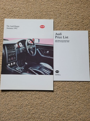 The 1992 audi model - model, range