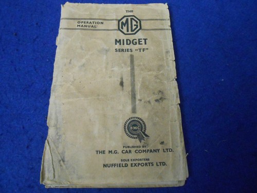 Original owners manual - original, tf