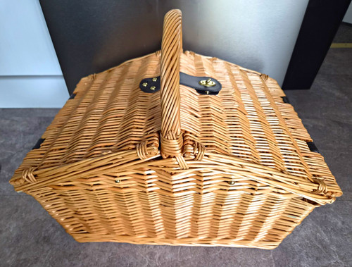 Wicker picnic basket - &, ware