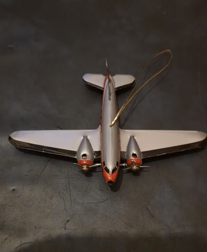 Vintage metal airplane - vintage,