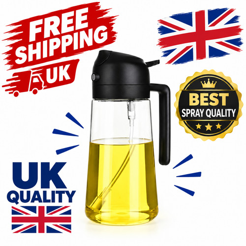 Glass oil spray bottle - glass,