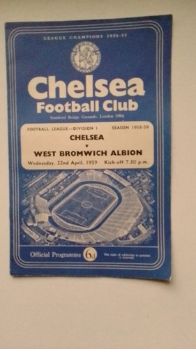 1958 chelsea v west - ,