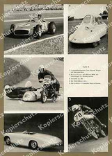 Mercedes W 196 Fangio Motorcycle Sidecar BMW Wiggerl Kraus Huser Nürburgring 1956