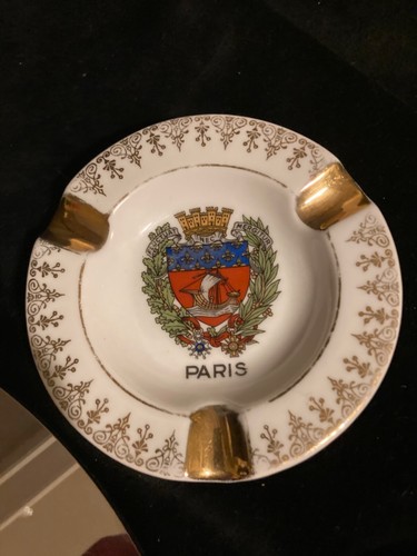 Limoges ashtray france crest - ashtray,