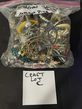 4+ Pounds Scrap Junk Jewelry Lot Craft Harvest Repurpose Salvage Broken