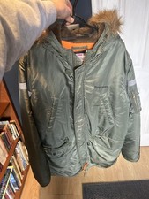 Supreme reflective cross n-3b parka olive Size Large 