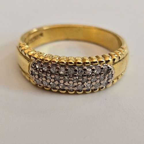 18ct yellow gold ring - ring, p