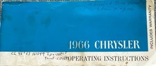 1966 Chrysler Operating