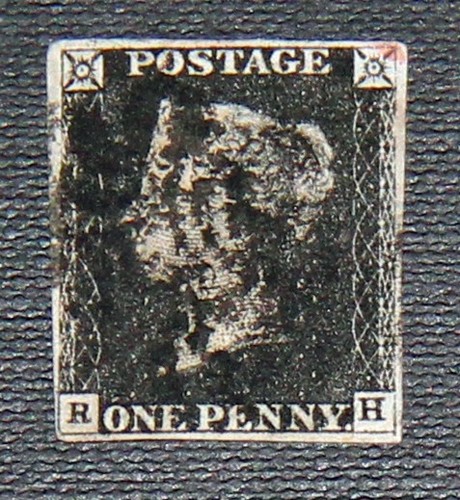 1840 one penny black - 1840, 1d