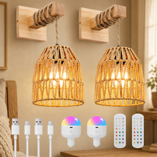 Usb rechargeable wall light - usb,