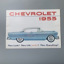 1955 Chevrolet Brochure – Vintage Car Advertising / Model Specifications