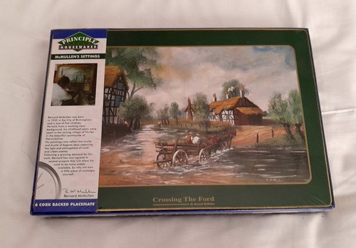Set cork backed placemats - backed,