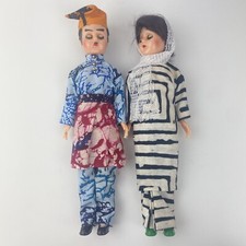 Vintage Dolls Indian Asian Tourist 