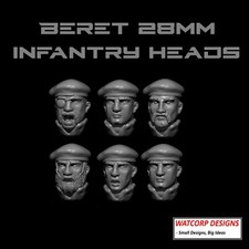 Beret commando heads for 28mm
