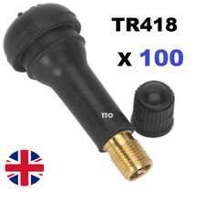 100x TR418 Tubeless BRASS Tyre