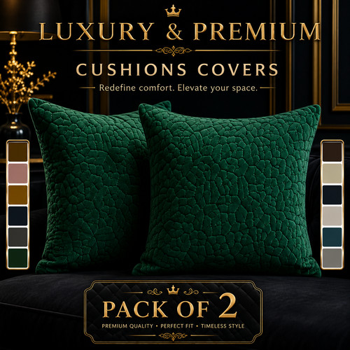 Pack velvet cushion - 2, cover