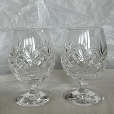 Pair royal doulton cut crystal - royal,