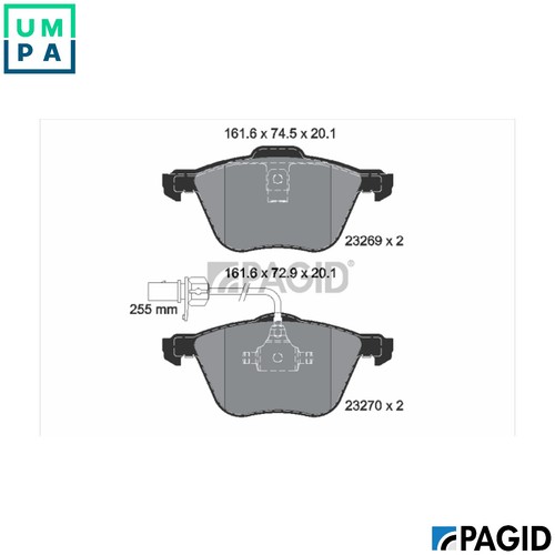 Brake pad set disc - pad,