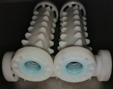 3 x CARMEN ROLLERS.  BLUE END.