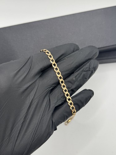 9ct gold curb bracelet 47g - gold,