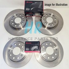 FRONT REAR BRAKE DISCS BREMBO