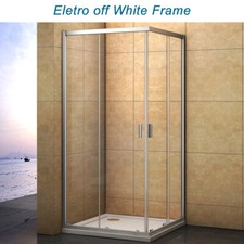 Corner Entry Shower Enclosure Walk in Cubicle Sliding Glass Door