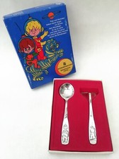 WMF Vintage Child’s Cutlery Set Moonman Moon Landing 1969 Silver Plated Space