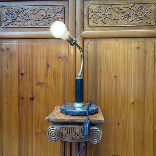 Vintage marble and - marble, lamp