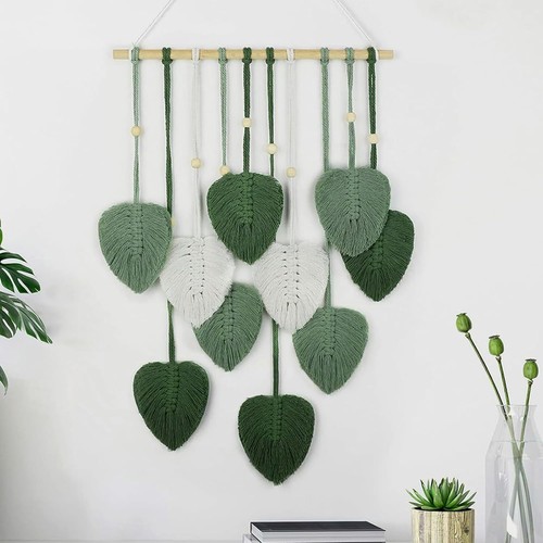 Macrame wall hanging leaves - wall,