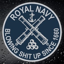Royal Navy Vinyl Sticker for