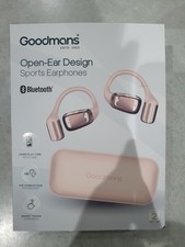 NEW Goodmans Open-Ear Design Sports Style Earphones Smart Touch - Pink
