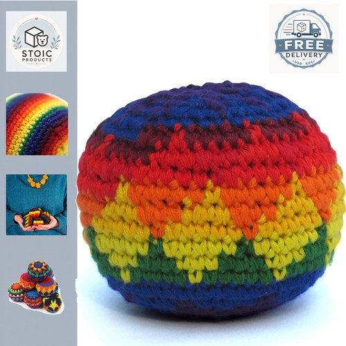 Single knitted hacky sack - knitted,