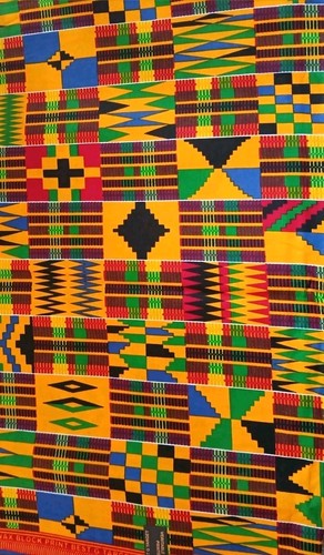Kente african print fabric - african,