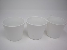 IKEA Tea Light Holders Shot Glasses White with Clear Base good clean condition