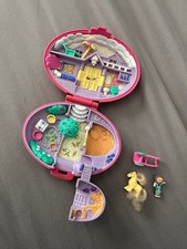 Vintage RARE Polly Pocket Palomino Pony Horse Parade Bluebird 1995 ClamShell