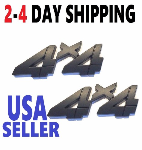 Black 4 smoked emblem - x2,